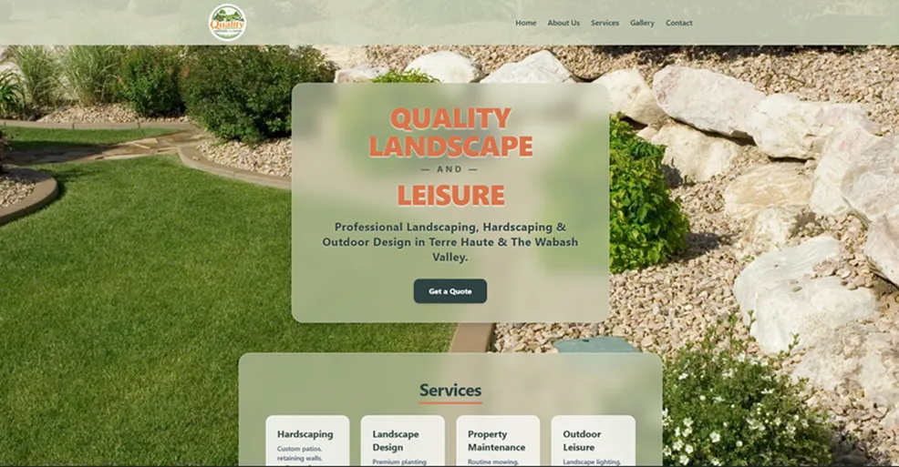 Quality Landscape and Leisure homepage