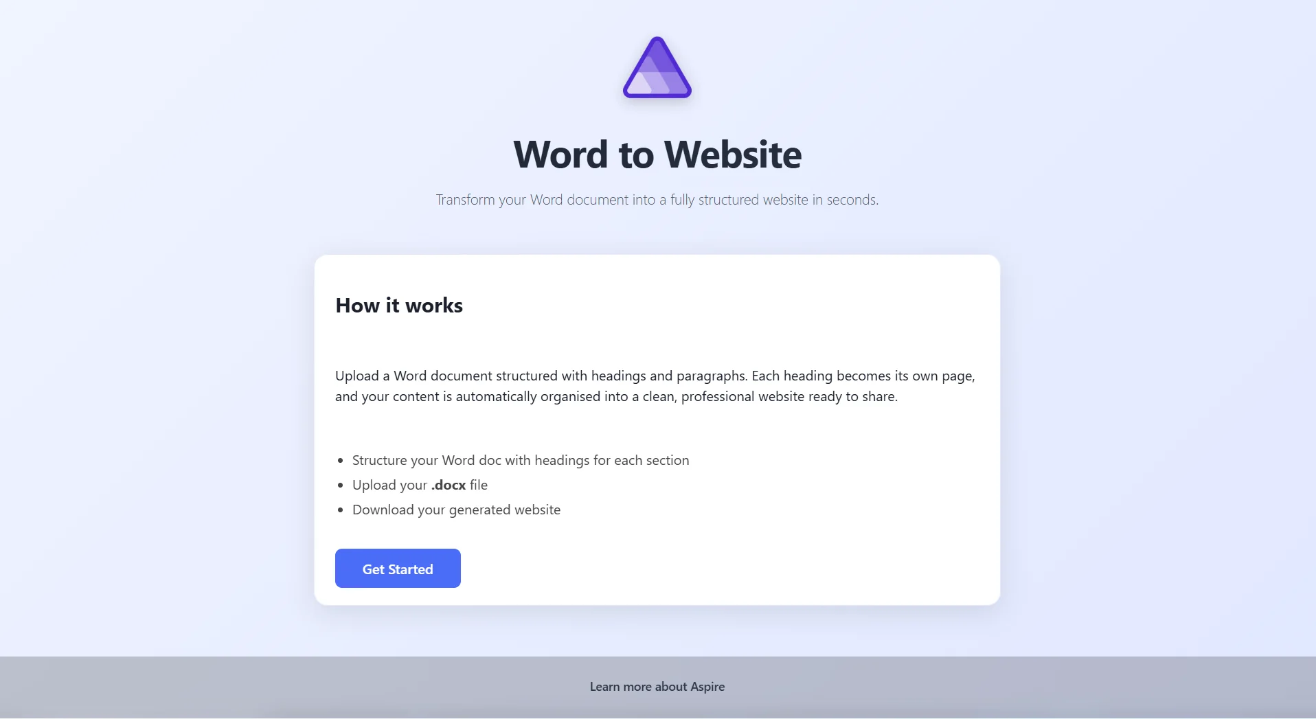 Portfolio Generator application interface